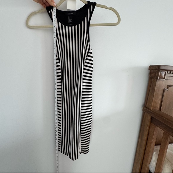 Striped Racerback Knit Stretch Dress - Picture 5 of 6